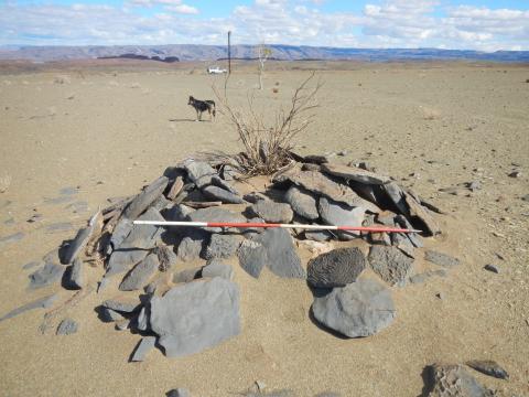 Typical traditional grave