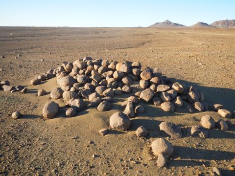 Typical traditional grave