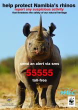 Help protect rhinos - poster