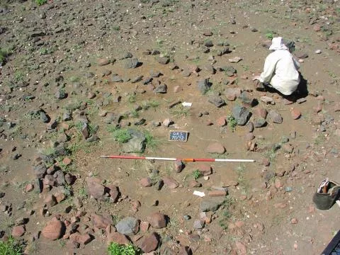 Plan view of dwelling site © Photo: J. Kinahan