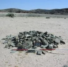 Modern humans and their ancestors have lived in Namibia for more than a million years, leaving a rich legacy of archaeological remains.  This is by far the longest archaeological record in the southern hemisphere, and it contains unique evidence of how humankind learned to cope with one of the most hostile environments on earth. Photo: J Kinahan.